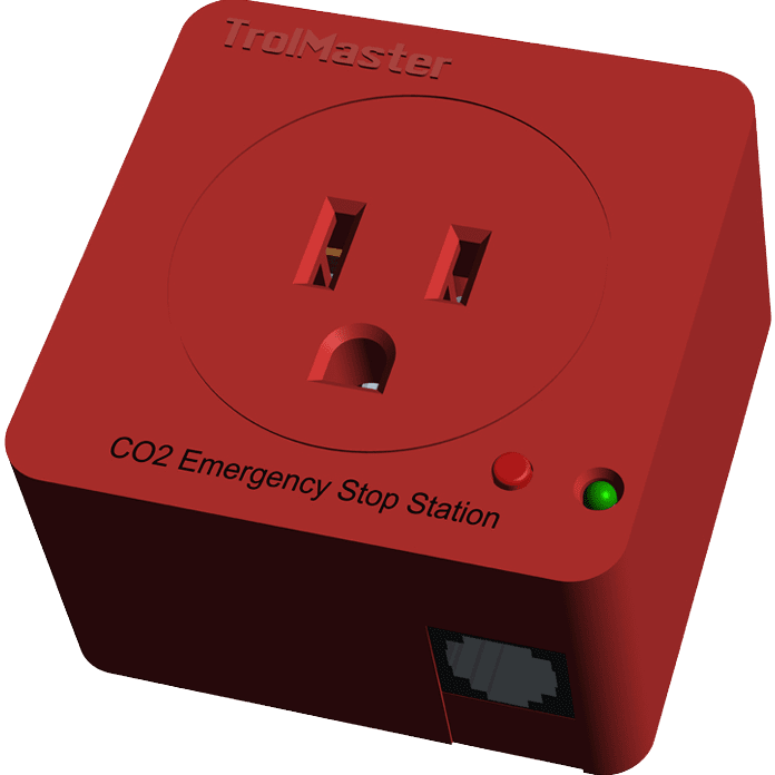 TrolMaster Carbon-X CO2 Emergency Stop Station - Angle
