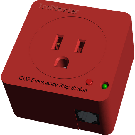 TrolMaster Carbon-X CO2 Emergency Stop Station - Angle