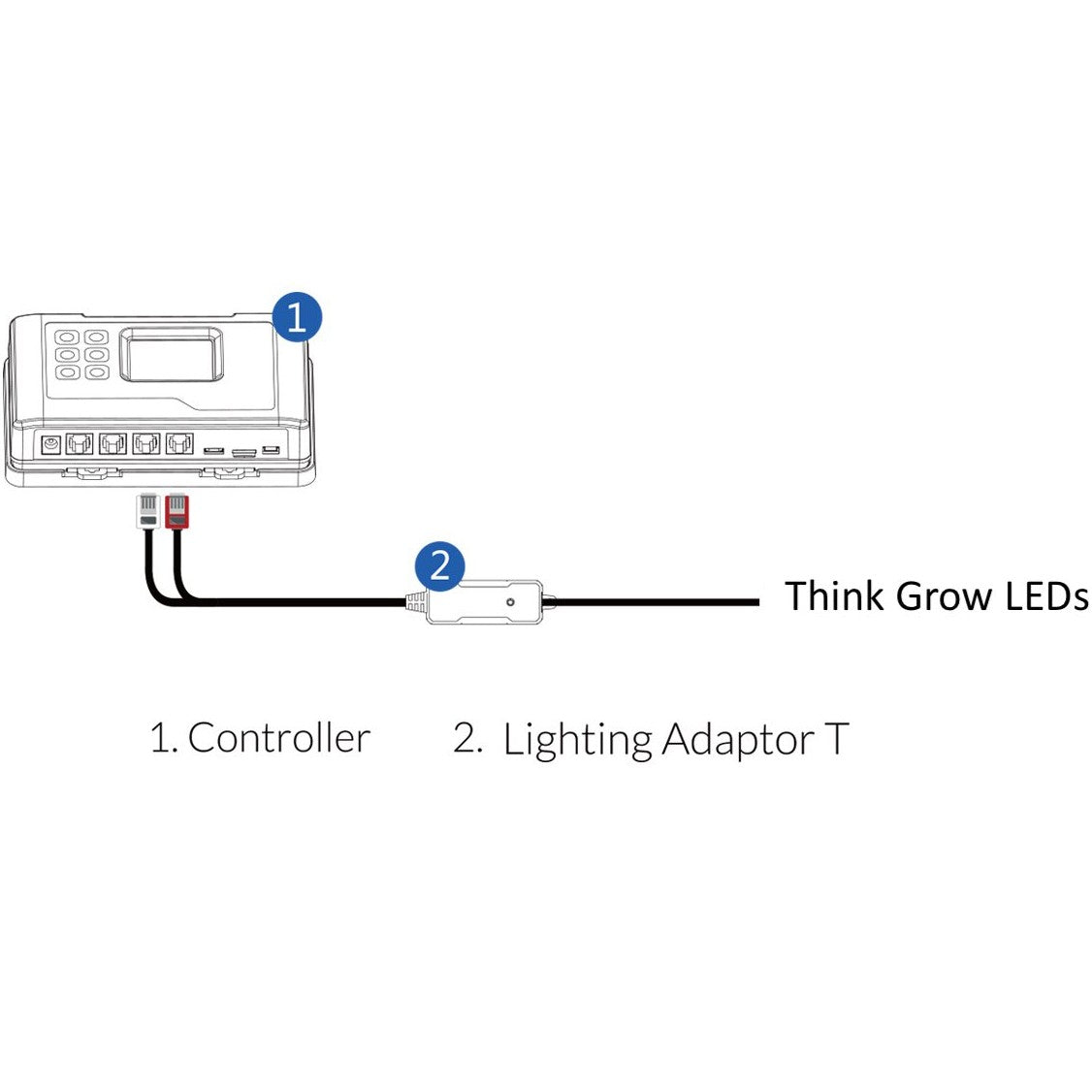 TrolMaster Hydro-X Lighting Control Adapter T for ThinkGrow LED (LMA-T) - Diagram