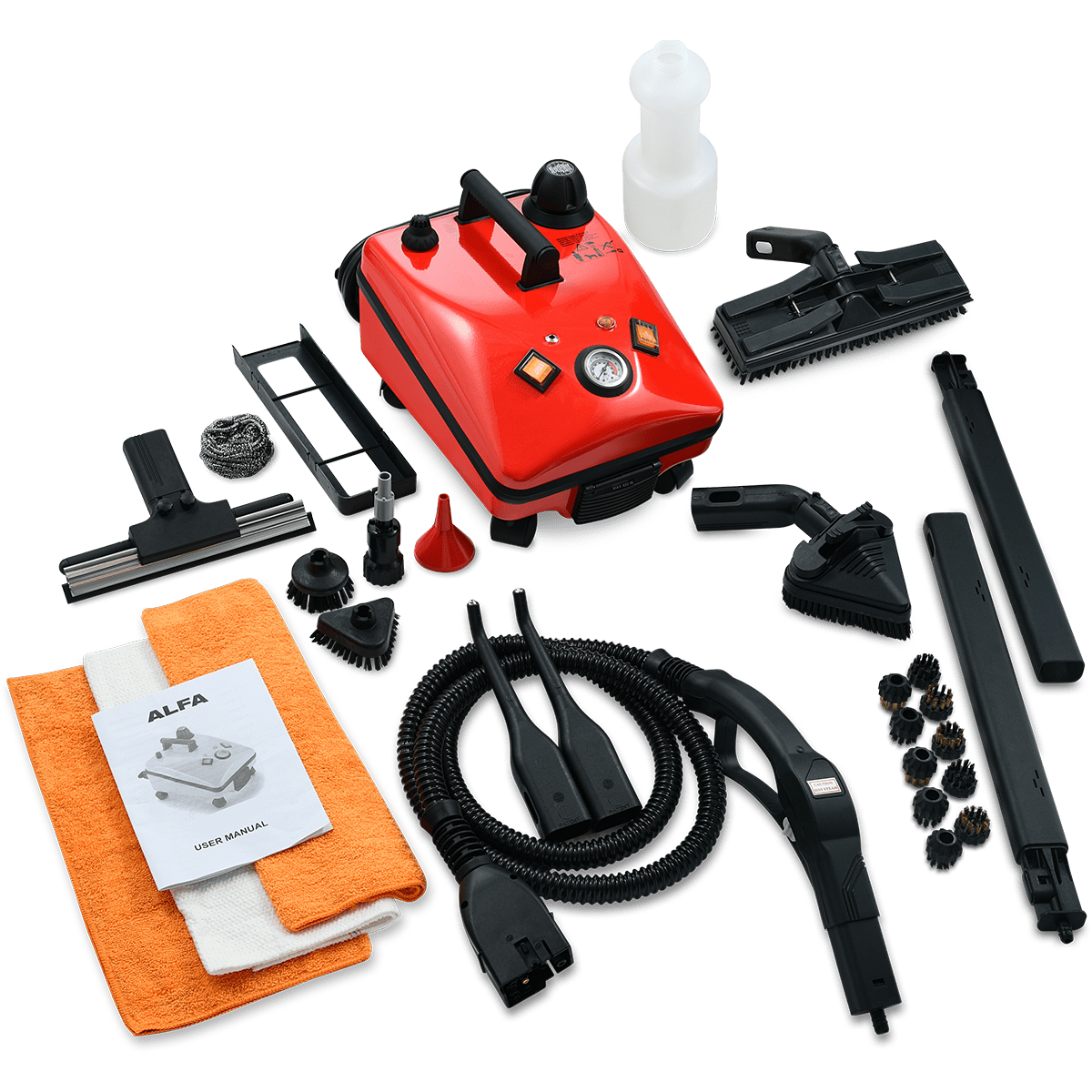 Vapor Clean Alfa Steam Cleaner - Accessories