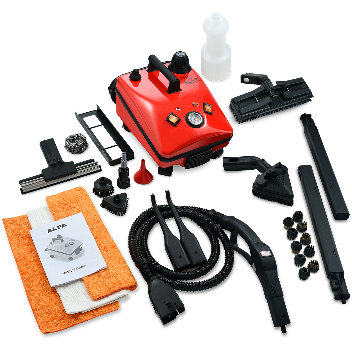Vapor Clean Alfa Steam Cleaner - Accessories