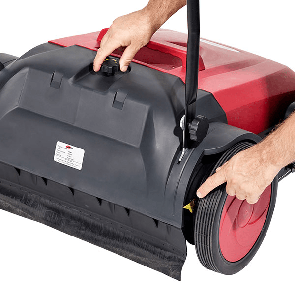 Viper PS480 Manual Push Floor Sweeper - Back Close-up