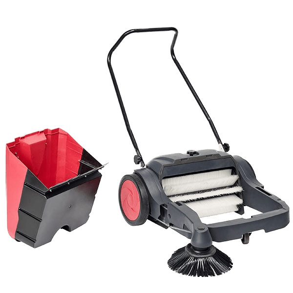 Viper PS480 Manual Push Floor Sweeper - Detached Hopper