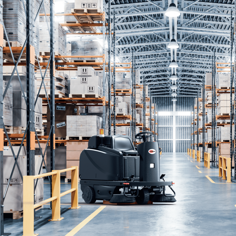 Viper ROS1300 Ride-On Sweeper with 34 Gallon Hopper - Lifestyle 1