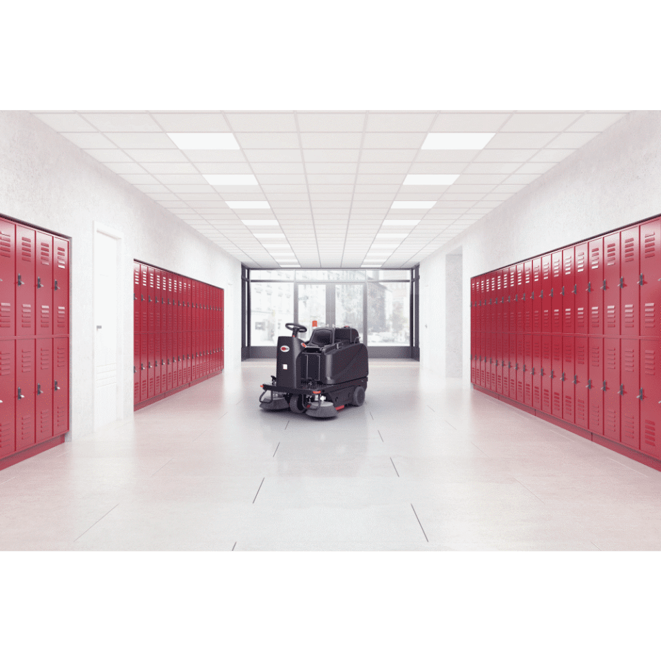 Viper ROS1300 Ride-On Sweeper with 34 Gallon Hopper - Lifestyle 3