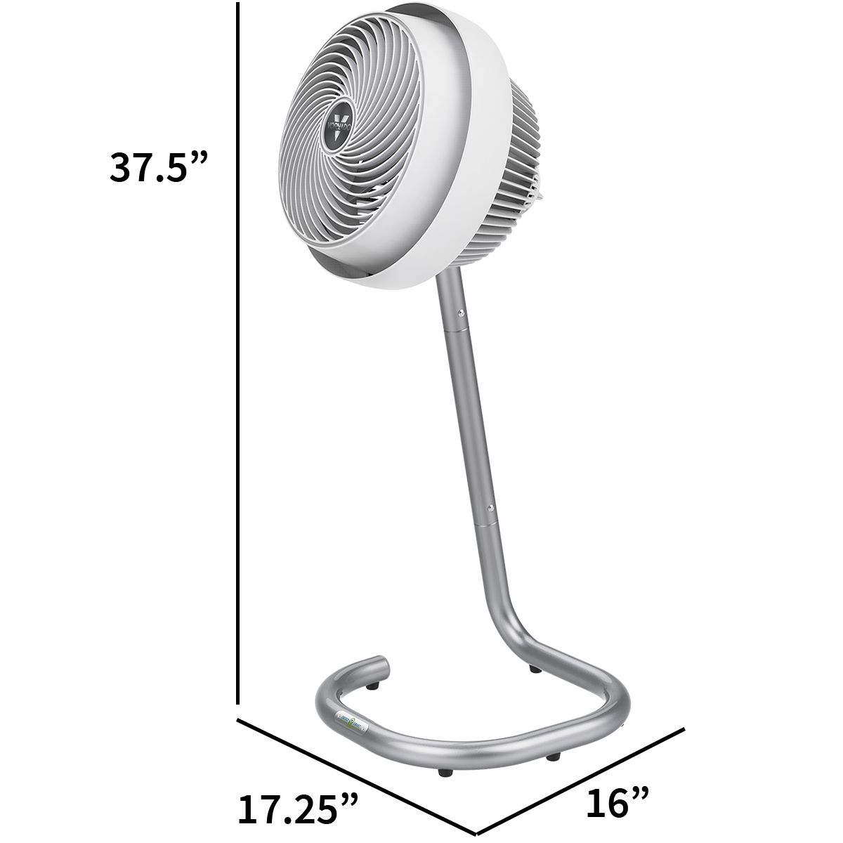 Vornado 783DC Stand Air Circulator - Dimensions