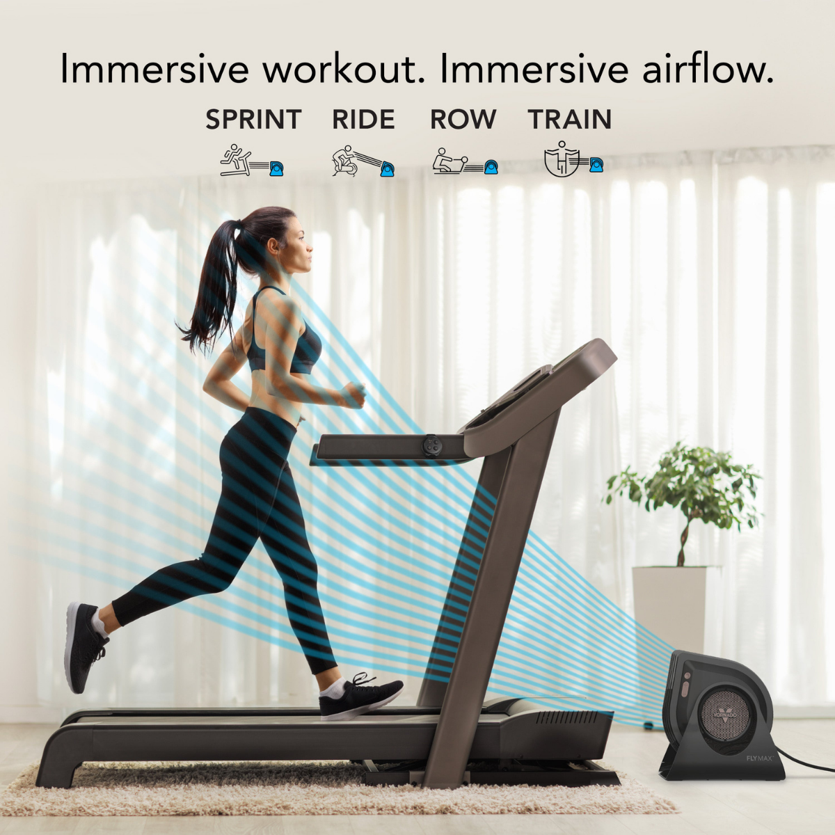 Vornado FLY MAX High Velocity 4 Speed Adjustable Tilt Floor Fan - Infographic 3
