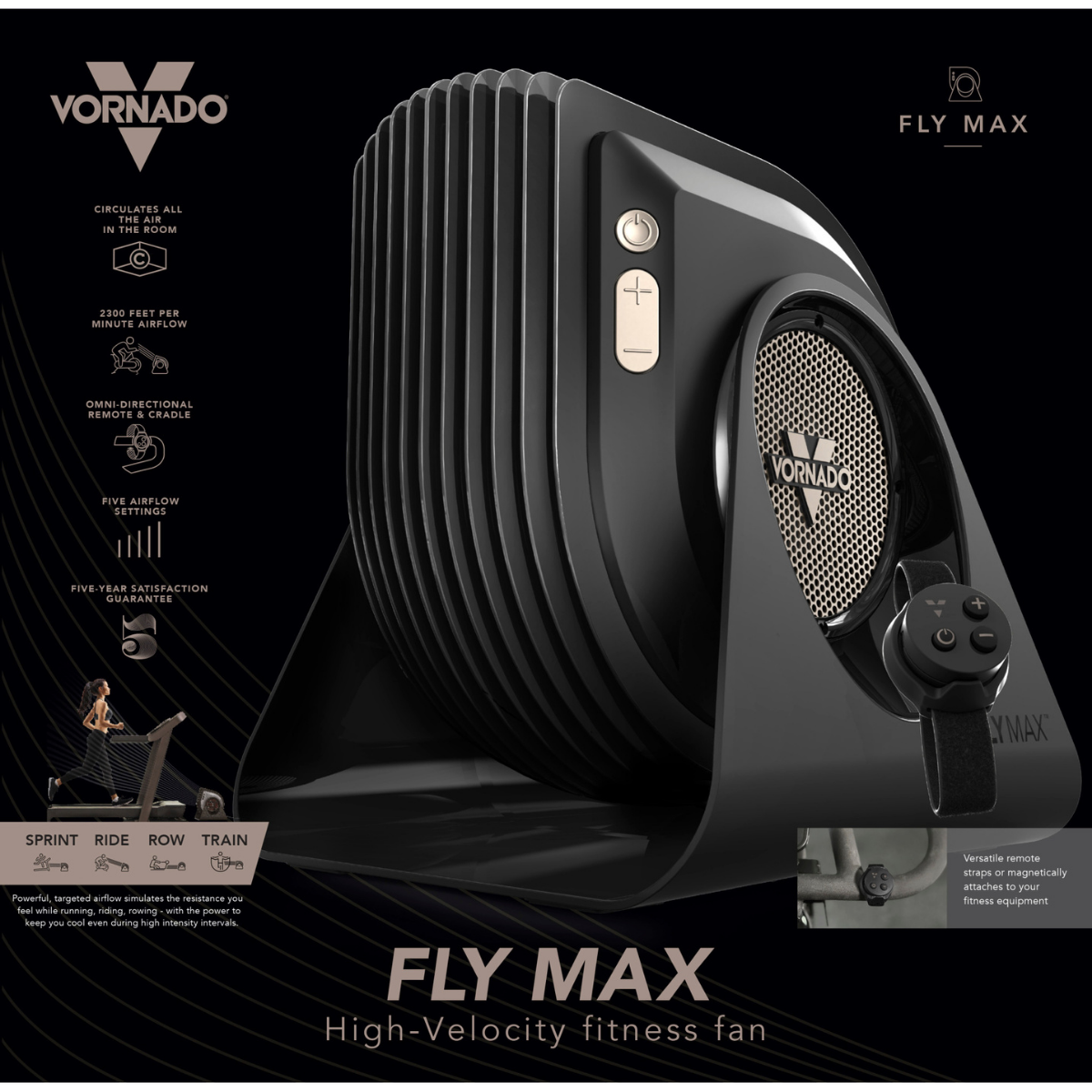 Vornado FLY MAX High Velocity 4 Speed Adjustable Tilt Floor Fan - Infographic 6