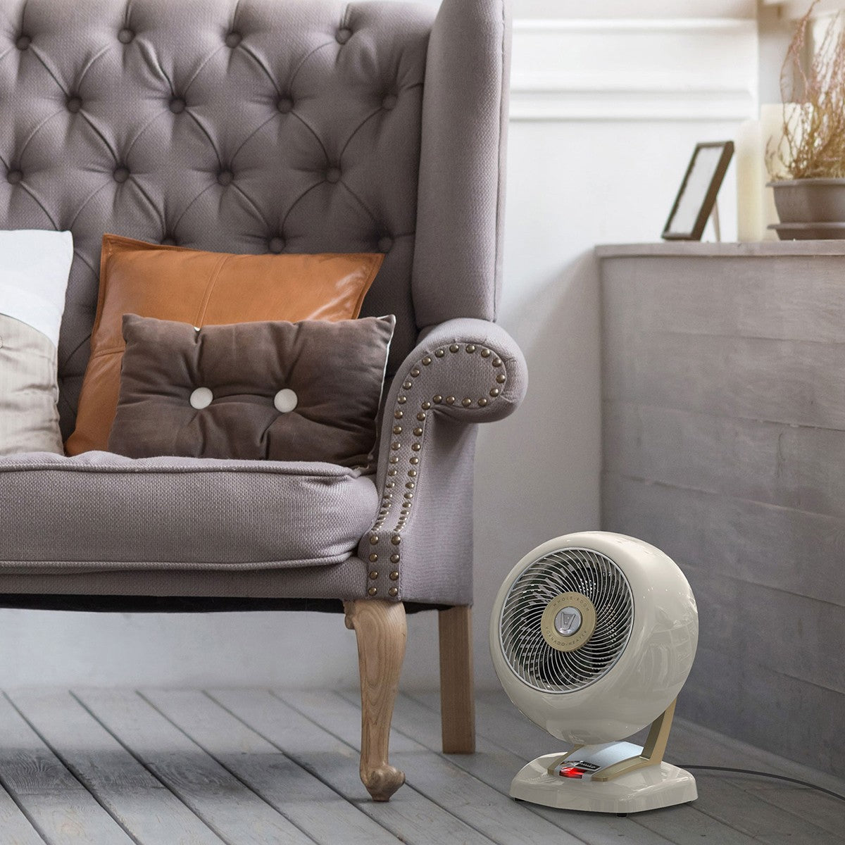 Vornado VHeat Whole Room Metal Heater - Antique White in Living Room