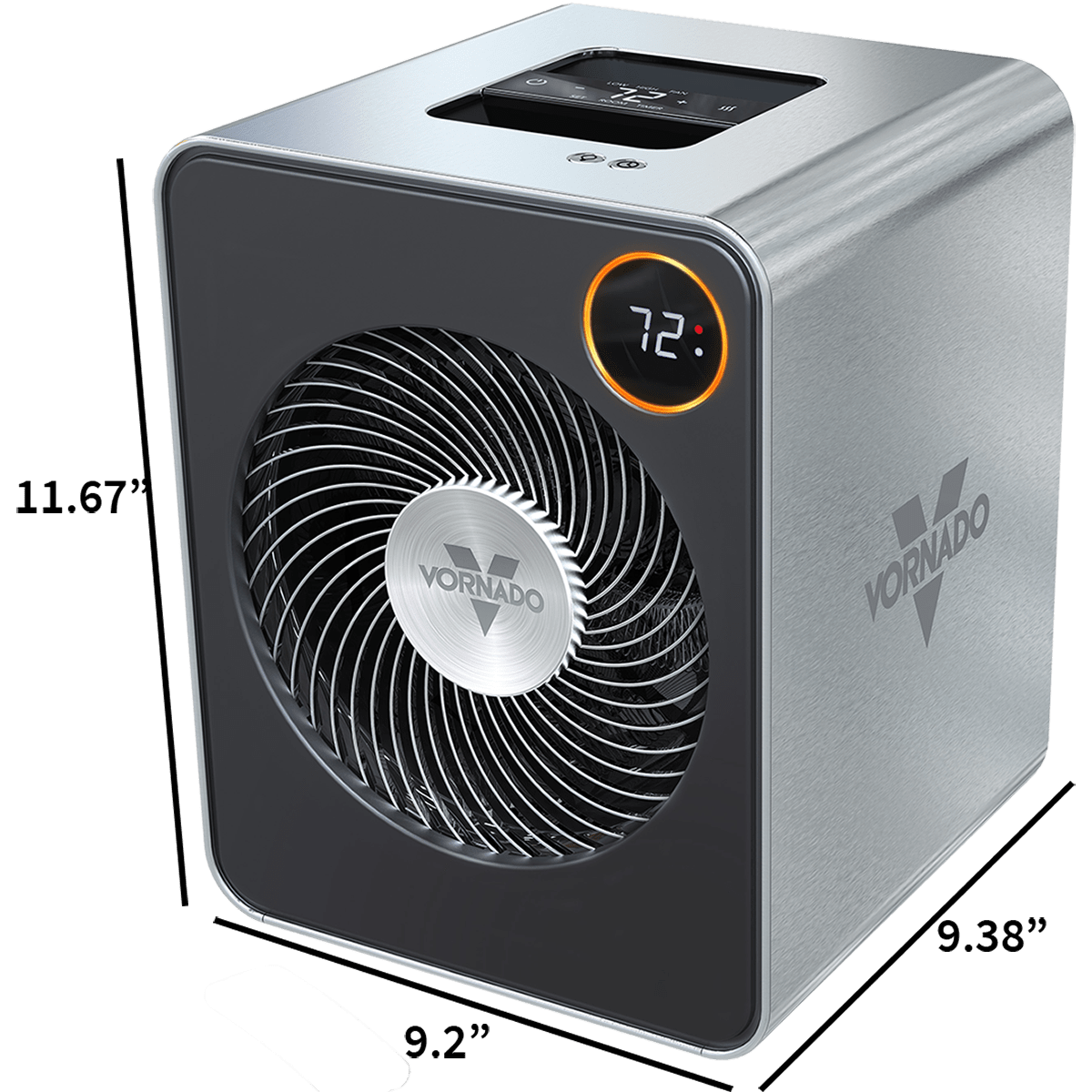 Vornado VMH600 Stainless Steel Heater - Dimensions