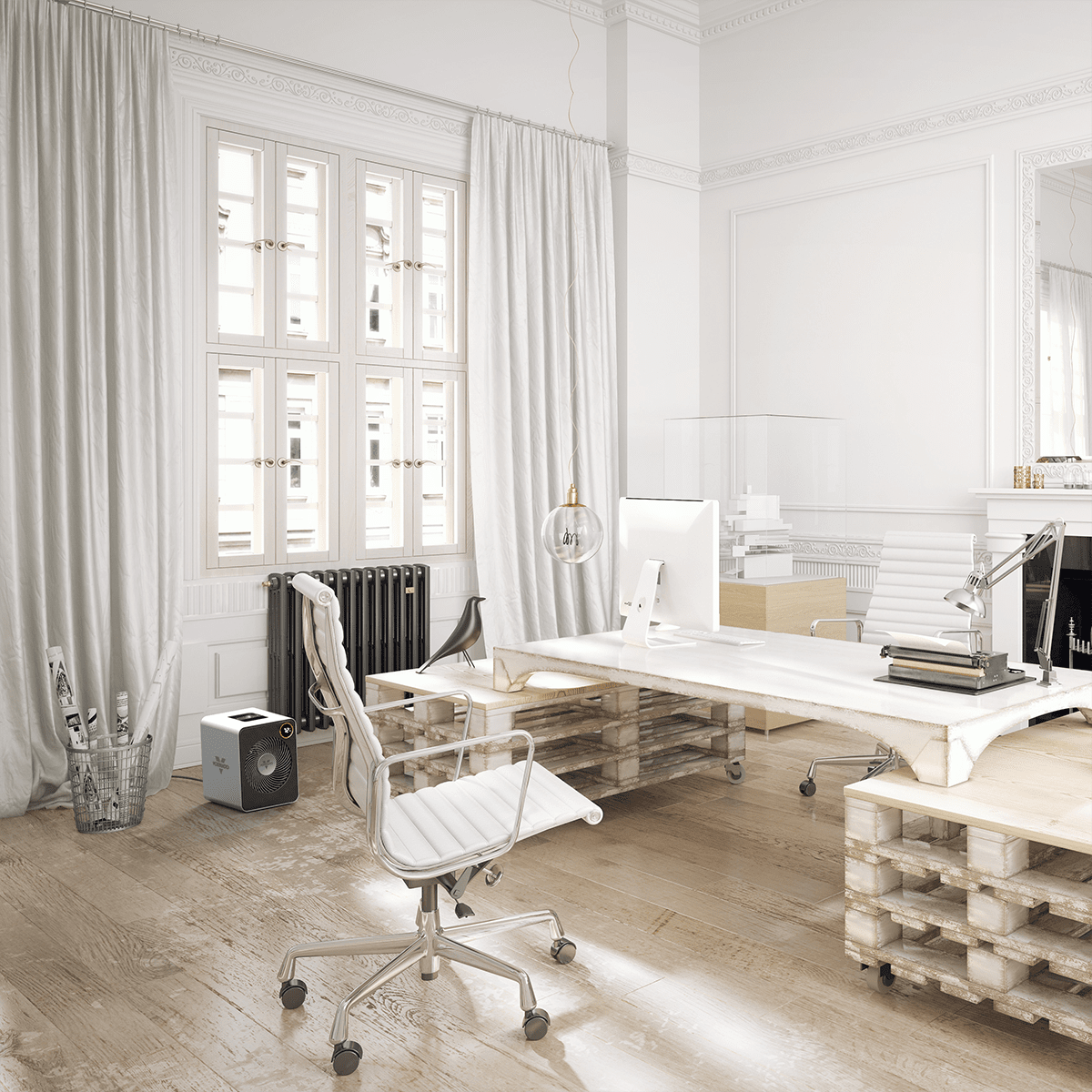 Vornado VMH600 Stainless Steel Heater - in Home Office