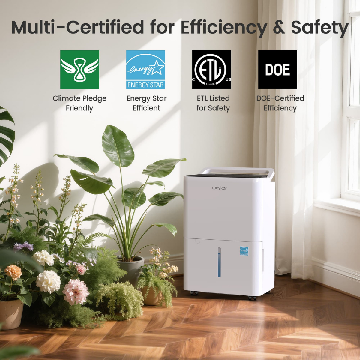 Waykar 13 Pint Energy Star Dehumidifier - Infographic 3
