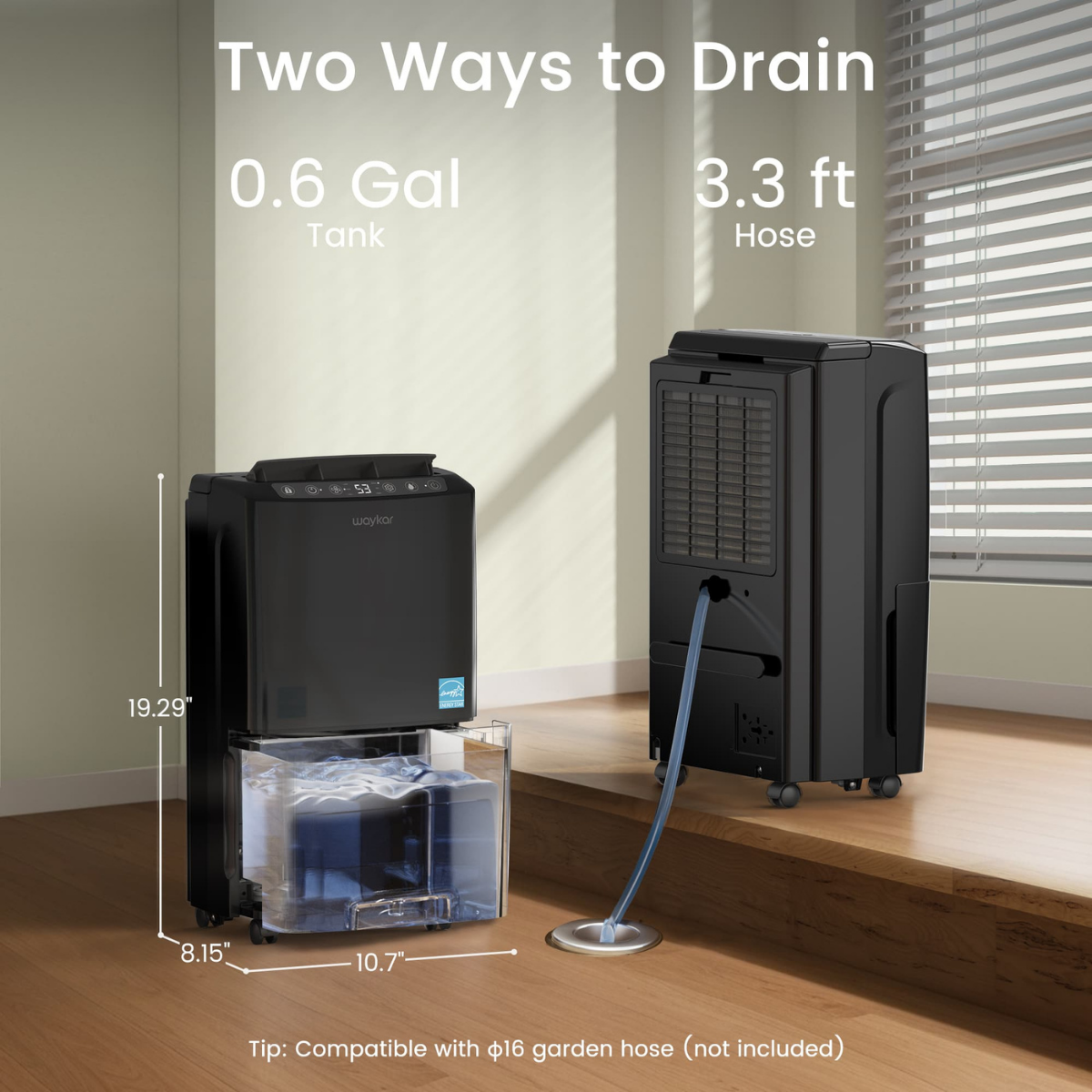 Waykar 15 Pint Energy Star Dehumidifier - Infographic 5