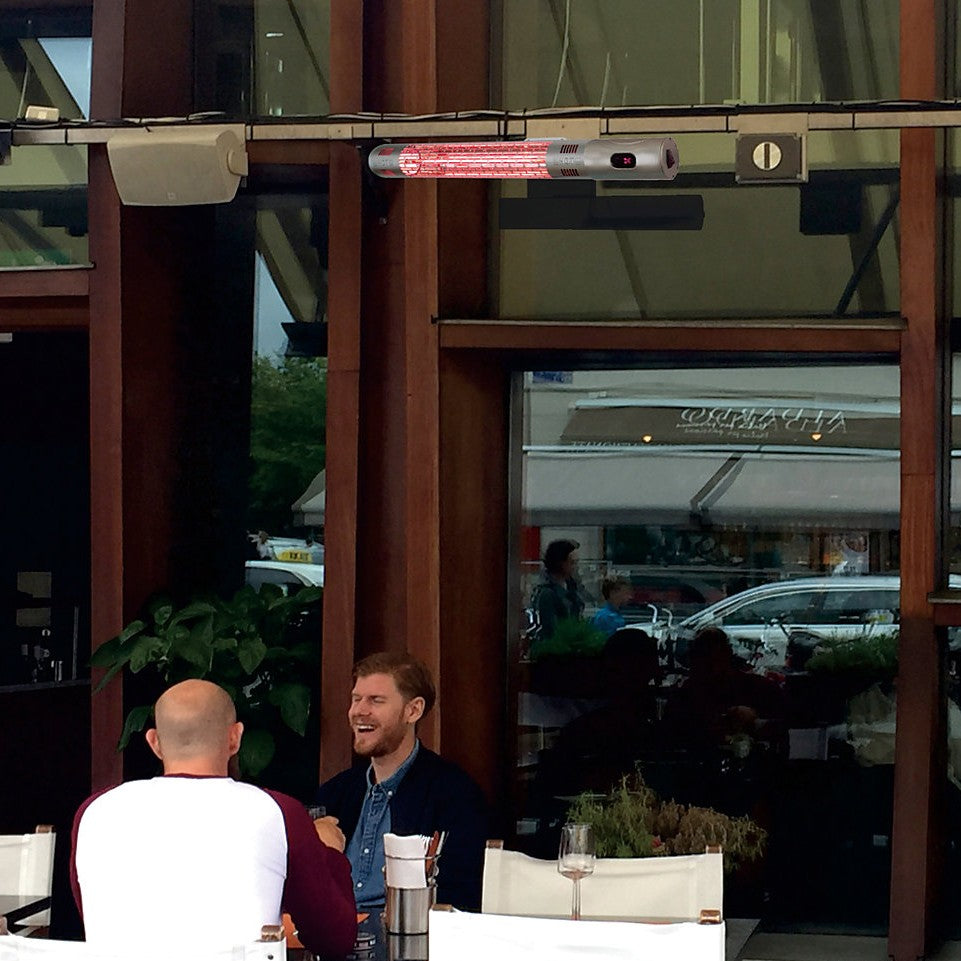 Westinghouse 1500 Watt Electric Mounted Patio Heater - in Street Cafe