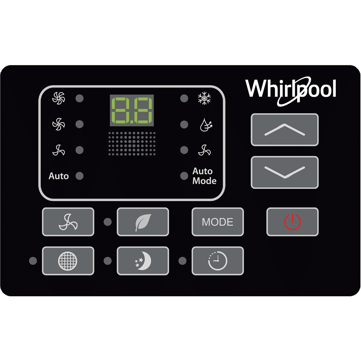 Whirlpool 12,000 BTU Through-the-Wall Air Conditioner - Control Pad