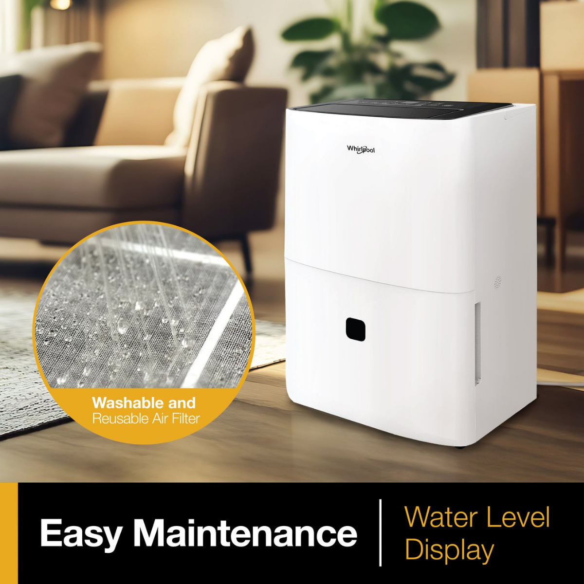 Whirlpool 50 Pint Energy Star Dehumidifier with Optional Pump - Infographic 3