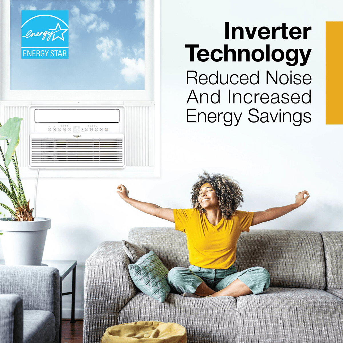 Whirlpool 8,000 BTU Inverter Window Air Conditioner - Infographic 3