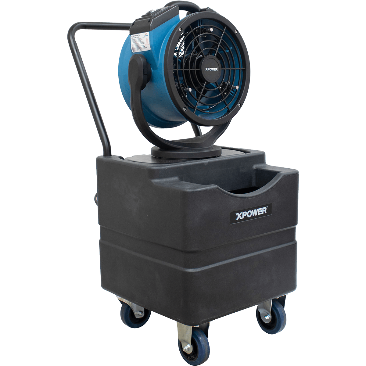 XPOWER 1000 CFM Outdoor Oscillating Misting Fan Water Pump Mobile Water Reservoir - Main