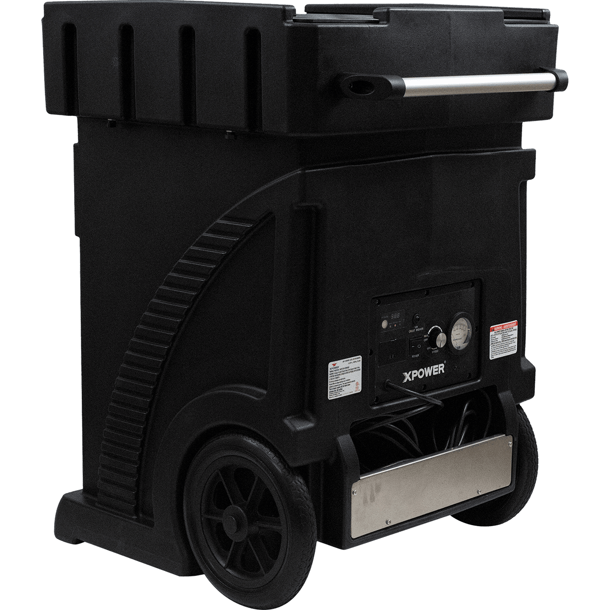 XPOWER Portable Commercial HEPA Air Purifier - Back Angle View