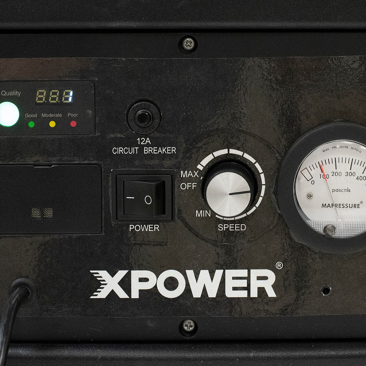 XPOWER Portable Commercial HEPA Air Purifier - Control Panel