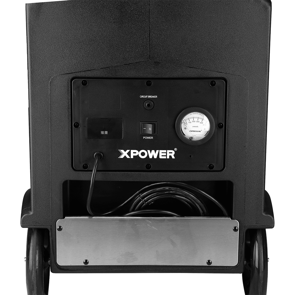 XPOWER AP-1500U 4-Stage Commercial UV-C & HEPA Air Scrubber - Back Closeup