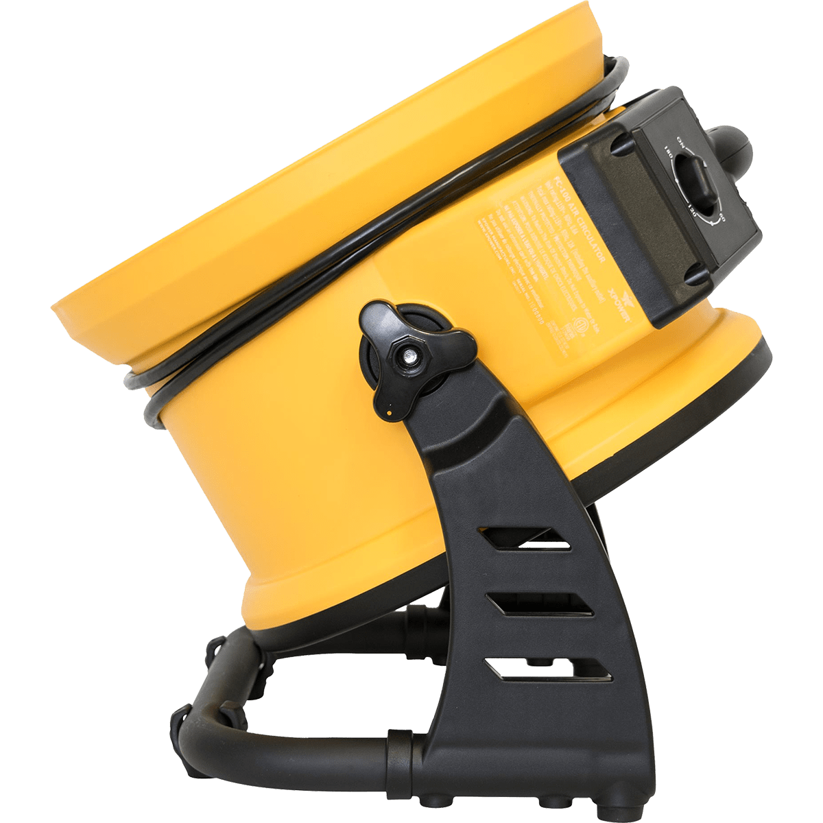 XPOWER 1100 CFM 4-Speed 11" Pro Air Circulator Utility Fan - Adjustable Head