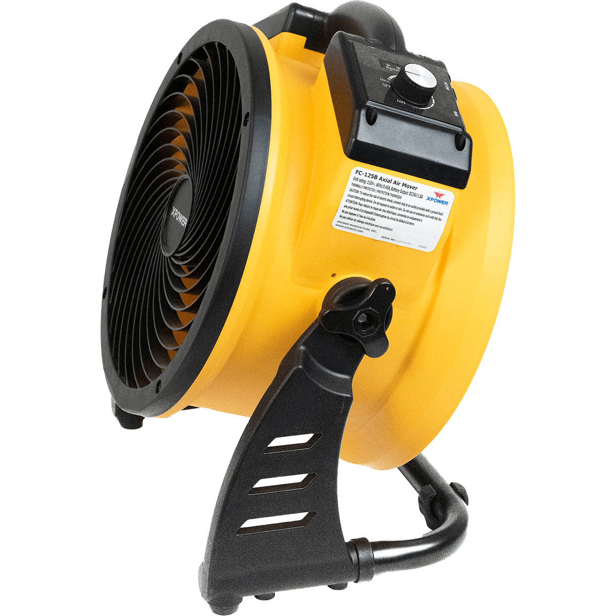 XPOWER FC-125B Cordless Air Circulator - Angle