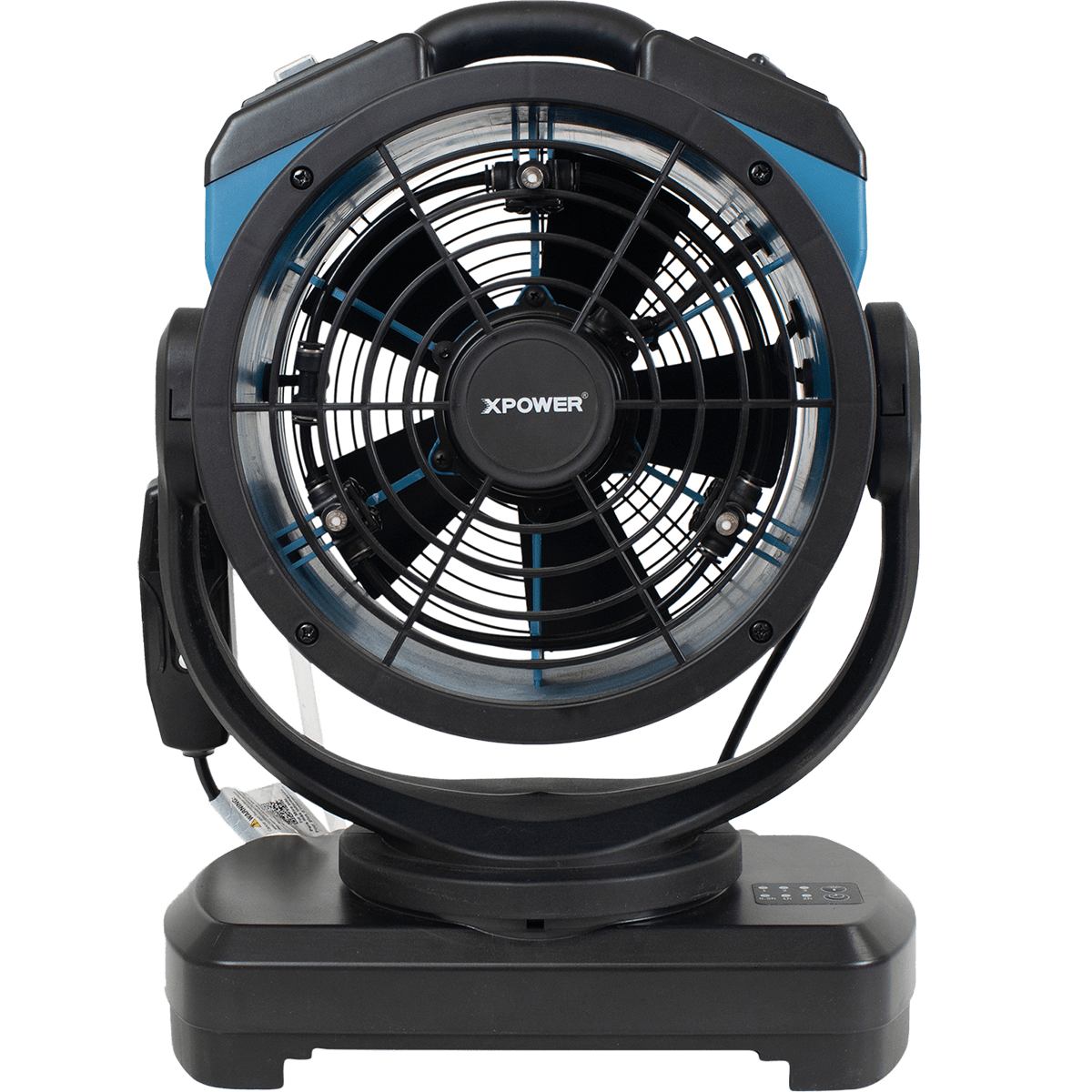 XPOWER 1000 CFM Outdoor Oscillating Misting Fan - Built-in Water Pump - Front
