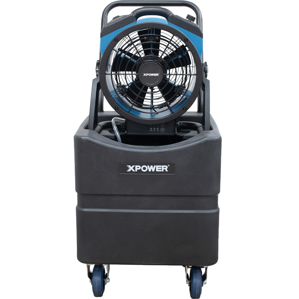 XPOWER 1000 CFM Battery Powered Outdoor Misting Fan - With Water Reservoir - Front