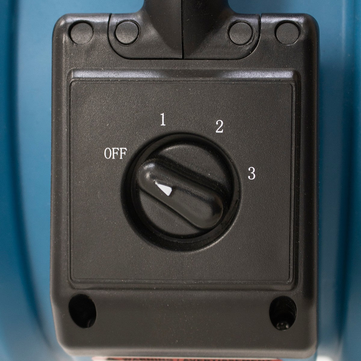 XPOWER 1000 CFM 3-Speed Oscillating Outdoor Misting Fan - Fan Speed Dial