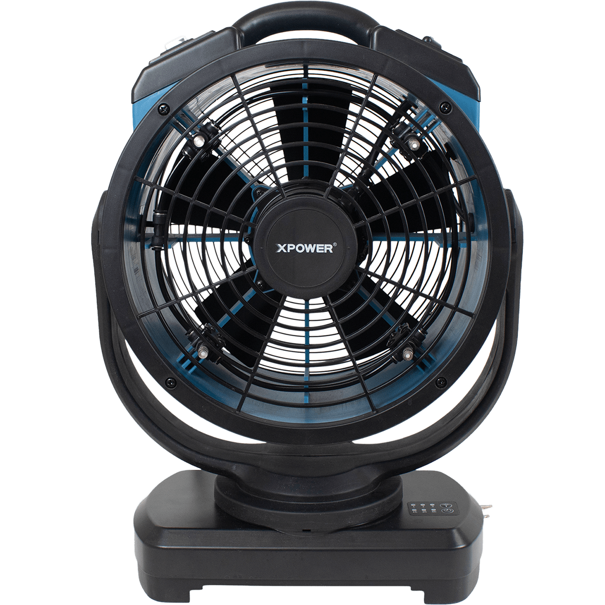 XPOWER 1700 CFM Misting Fan w/ Optional Water Reservoir - Fan Only - Front