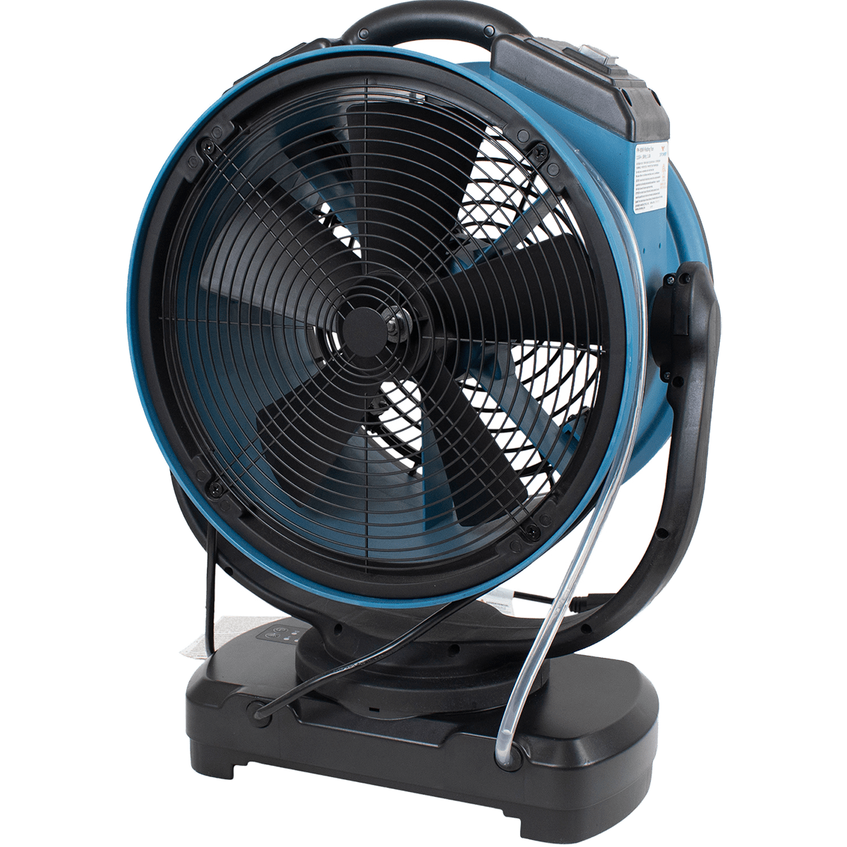 XPOWER 1700 CFM Misting Fan w/ Optional Water Reservoir - Fan Only - Angle