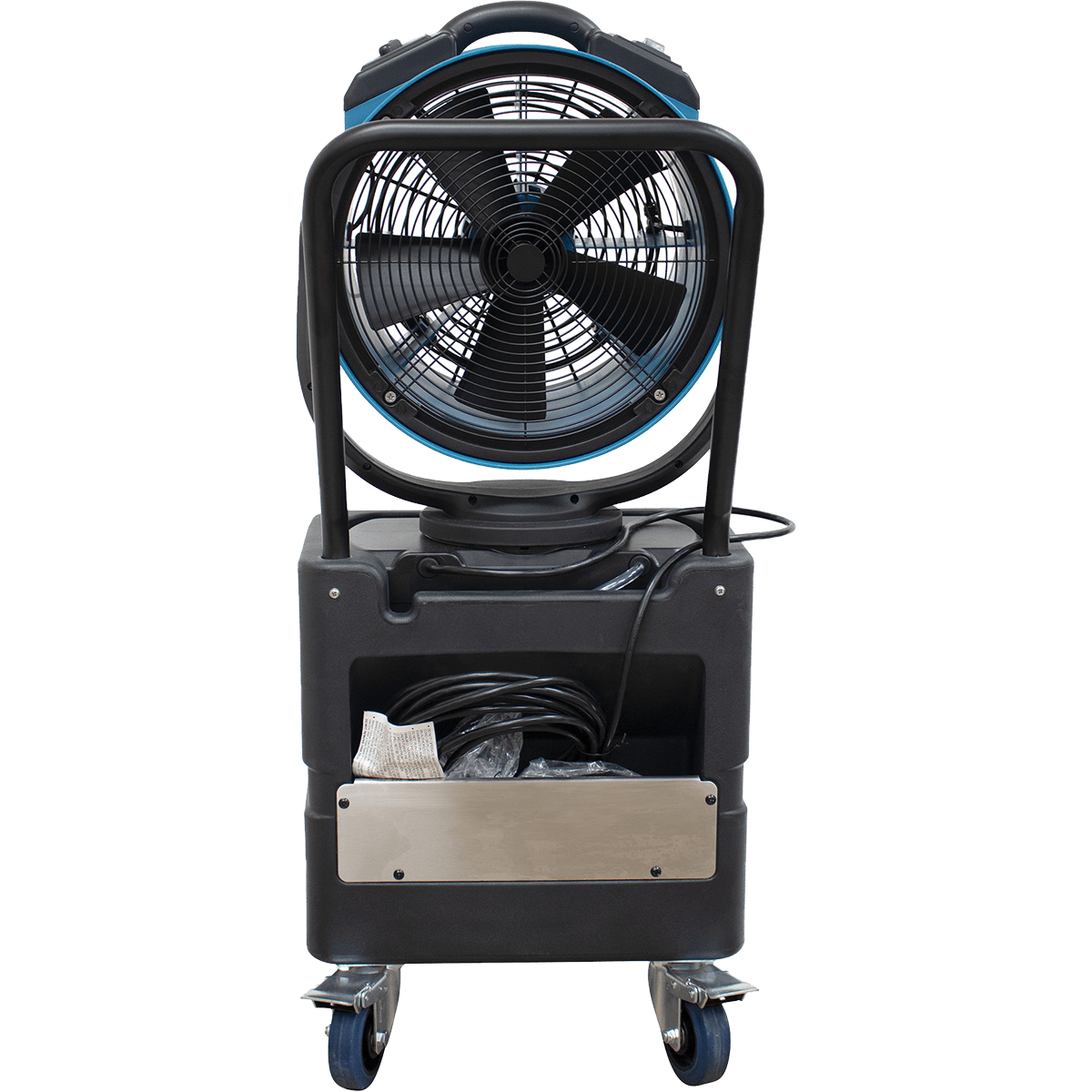 XPOWER 1700 CFM Misting Fan w/ Optional Water Reservoir - Fan with WT45 Reservoir - Back