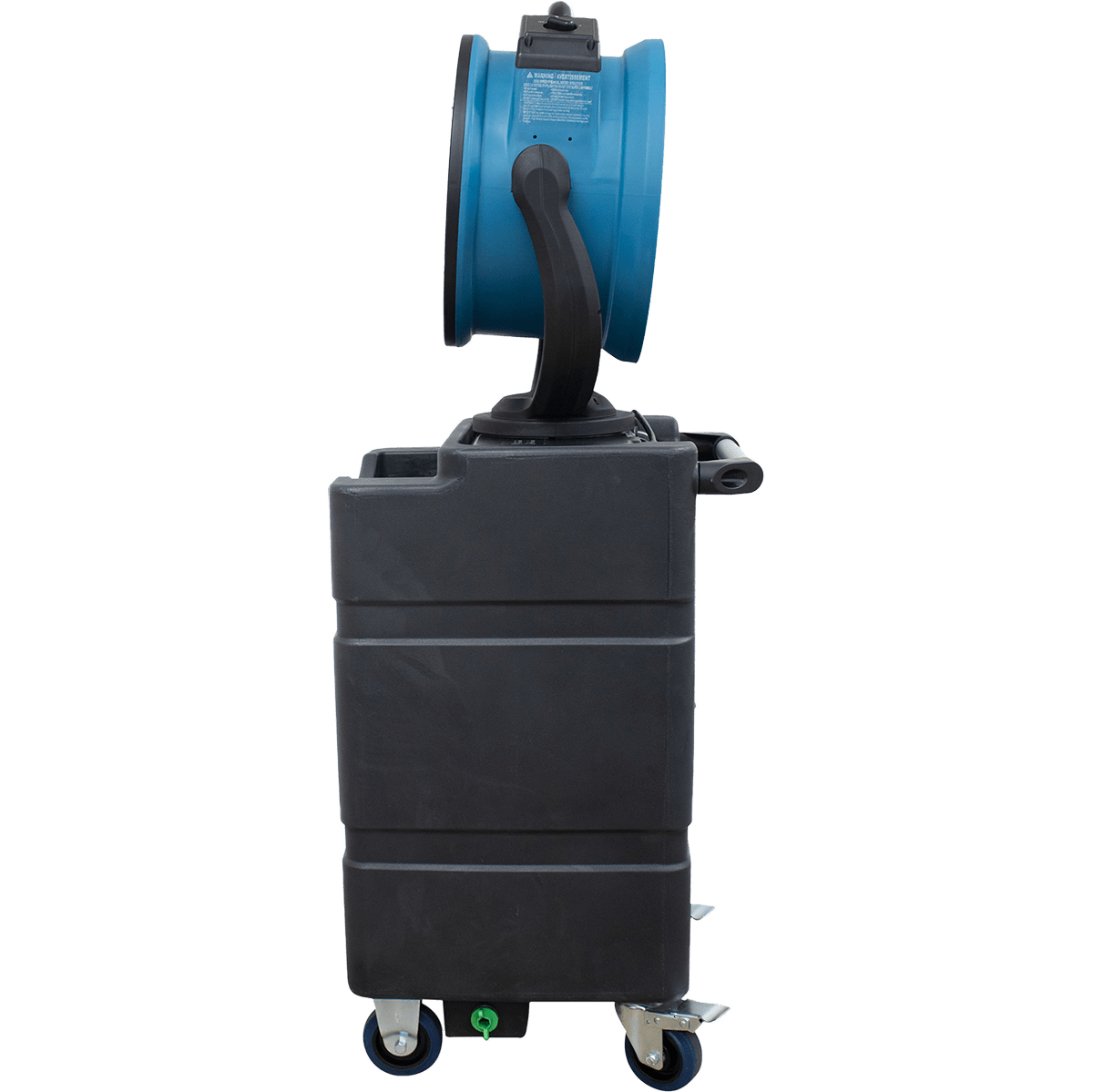 XPOWER 1700 CFM Misting Fan w/ Optional Water Reservoir - Fan with WT90 Reservoir - Angle