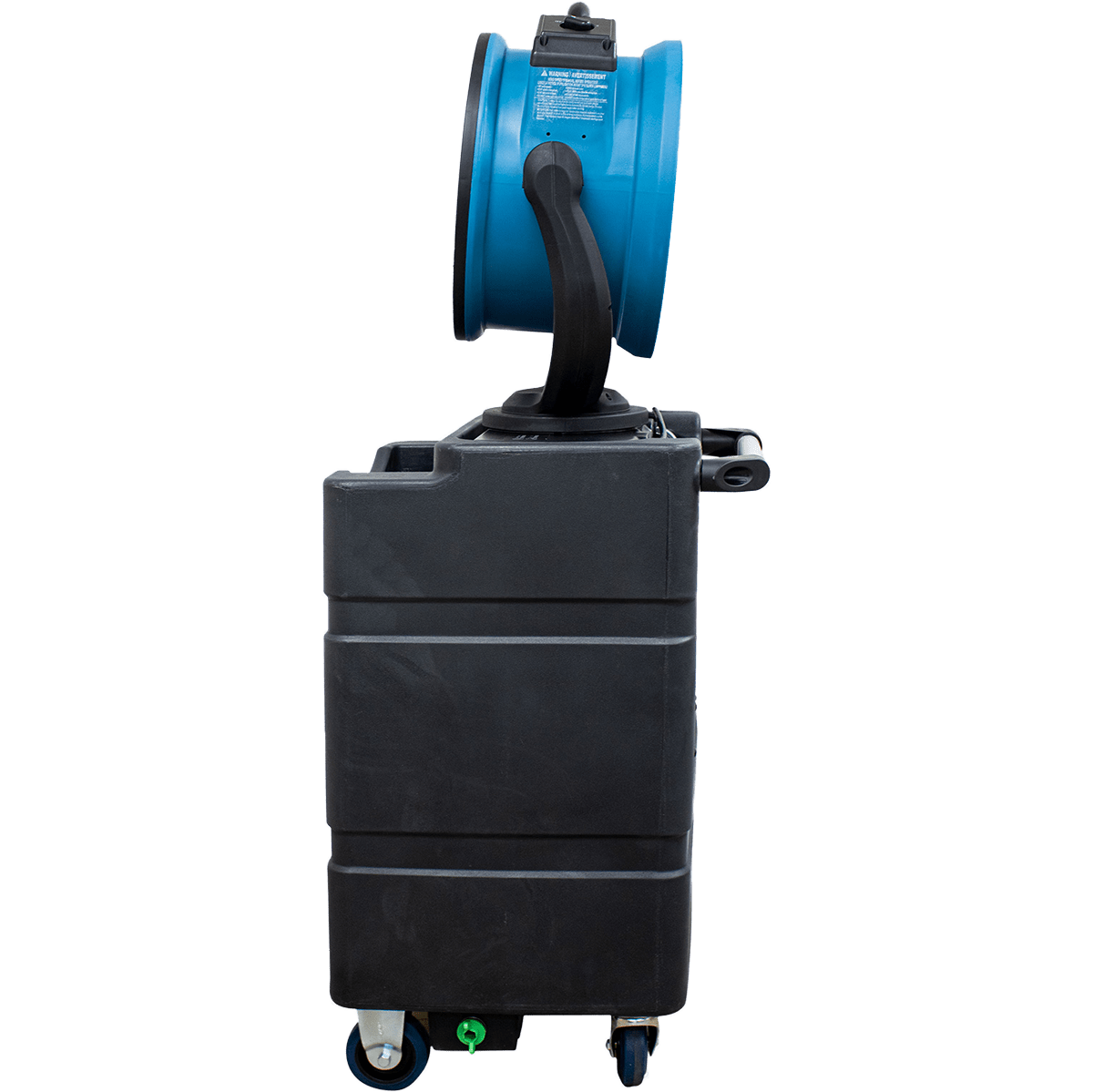 XPOWER 1700 CFM Misting Fan w/ Optional Water Reservoir - Fan with WT90 Reservoir - Right Side