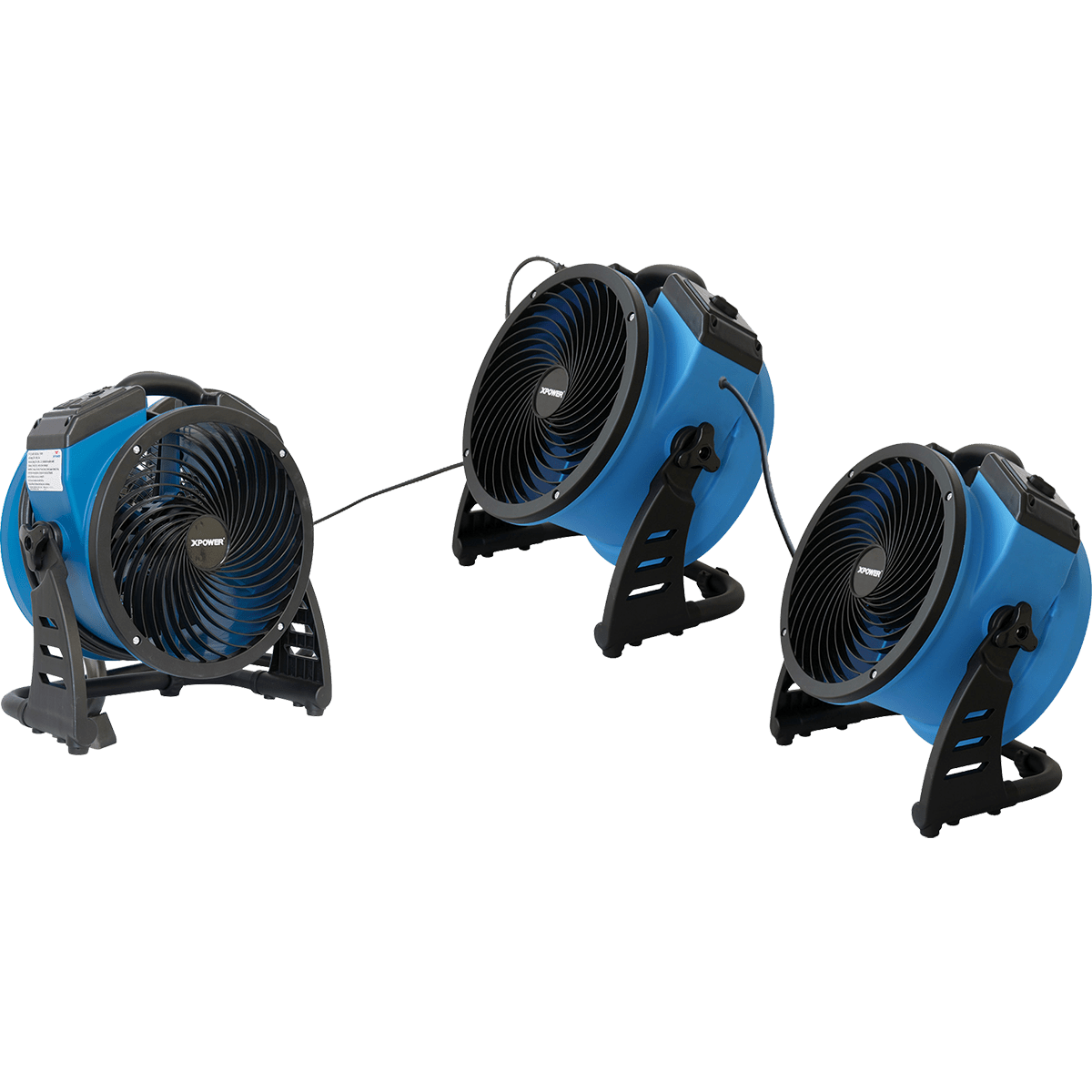 XPOWER 1100 CFM Industrial Axial Air Mover - Daisy Chain