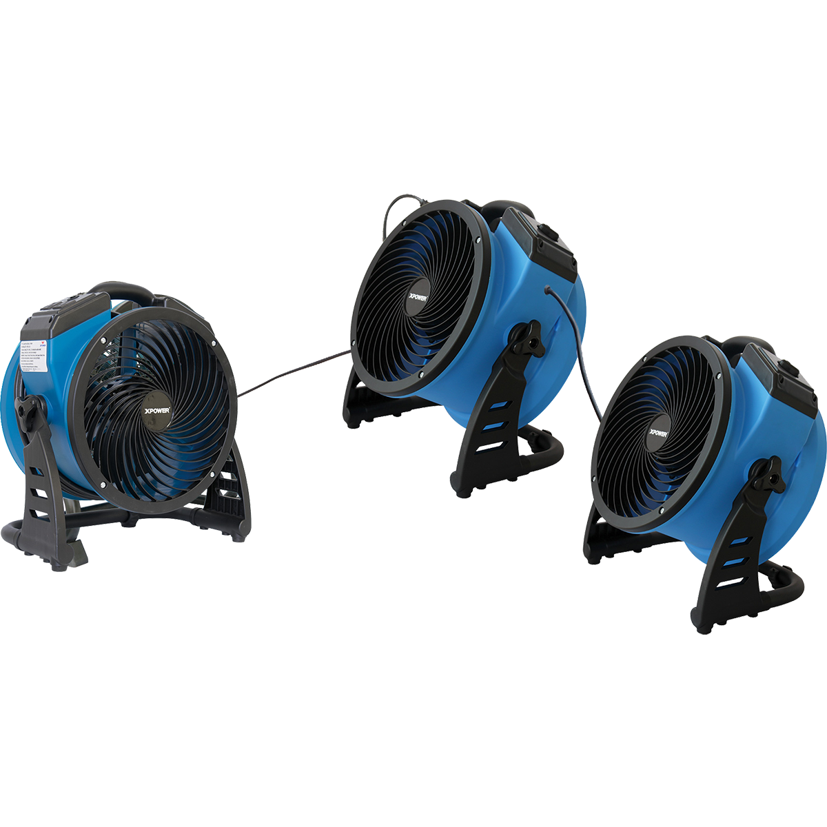 XPOWER 1100 CFM Industrial Axial Air Mover - Daisy Chain