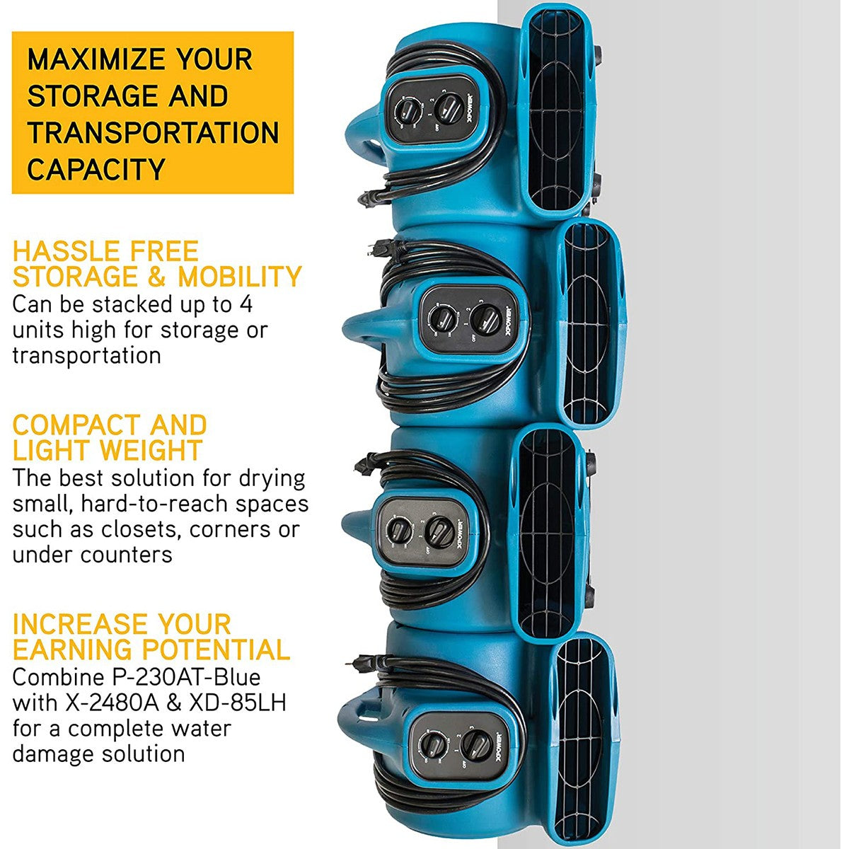 XPOWER 925 CFM Air Mover - Info