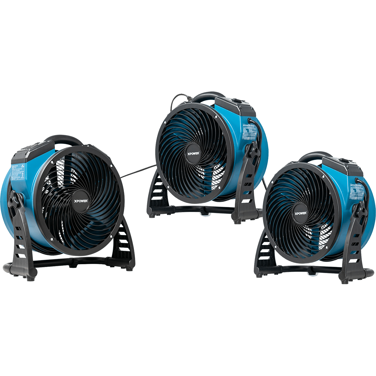 XPOWER 1300 CFM Industrial Axial Air Mover - Daisy Chain