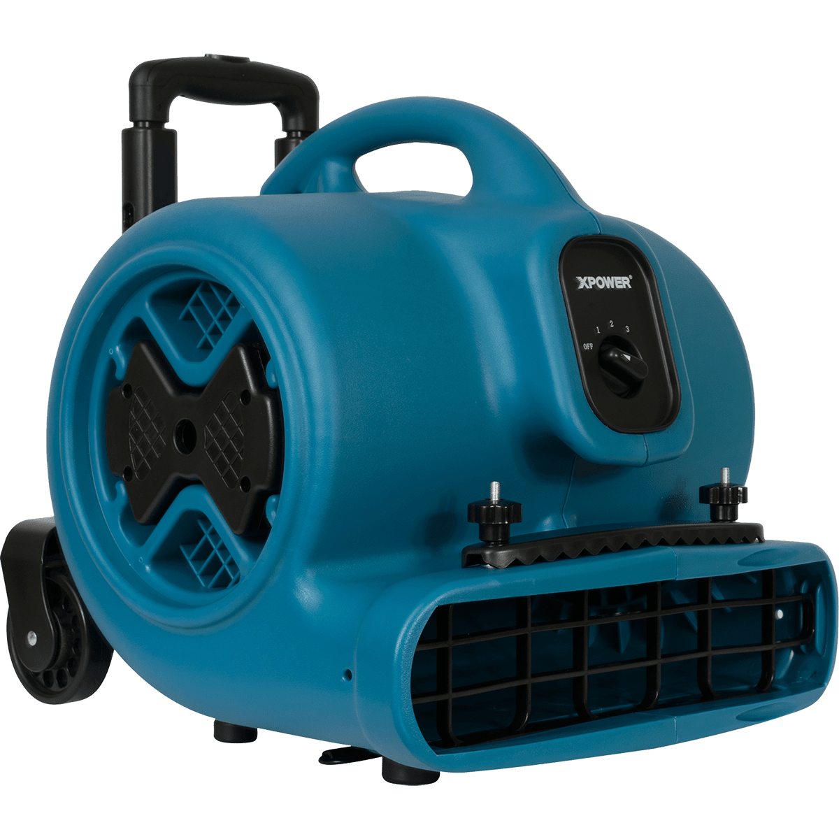 XPOWER 1/2 HP 2800 CFM 3-Speed Air Circulator w/Telescopic Handle & Wheels