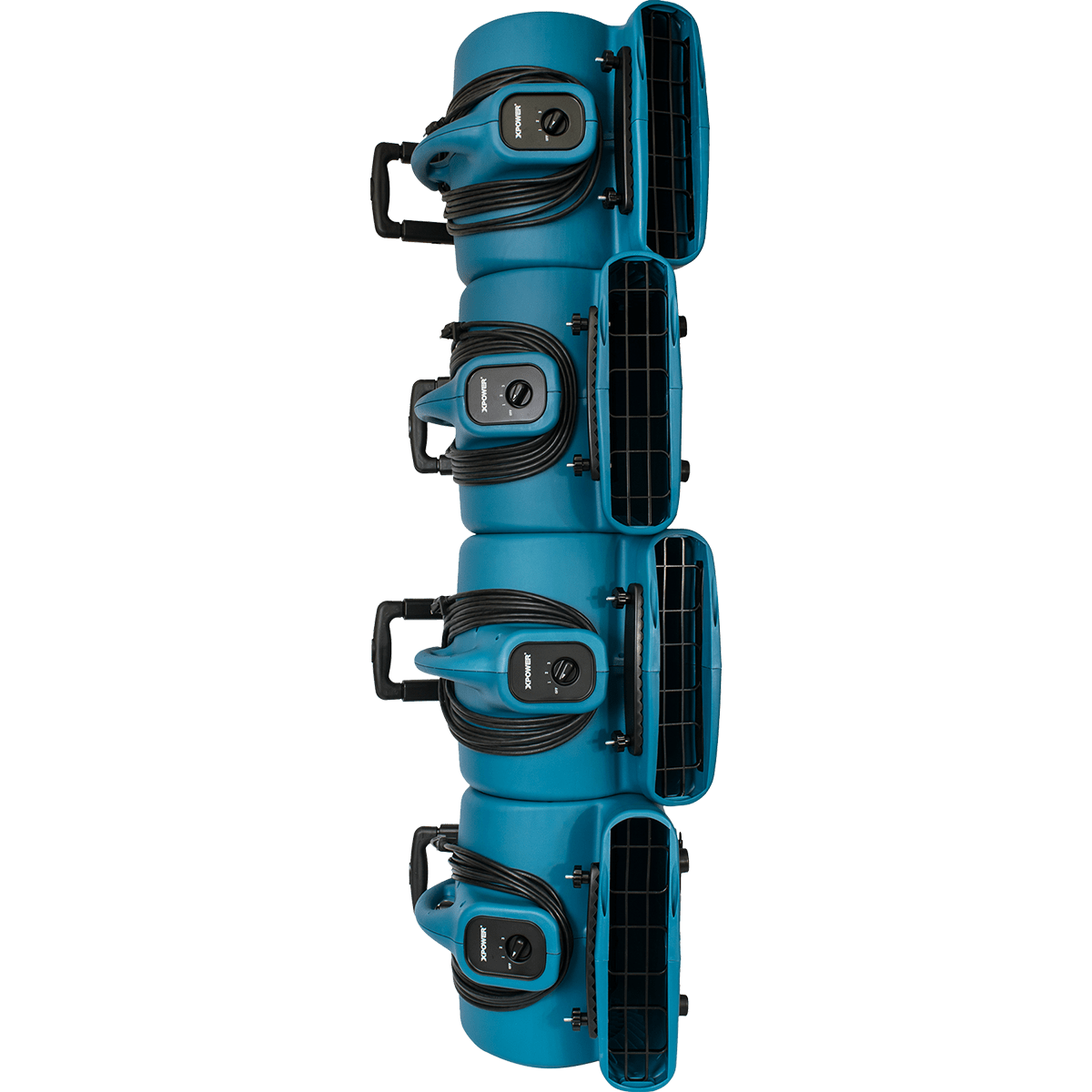 XPOWER 1/2 HP 2800 CFM 3-Speed Air Circulator w/Telescopic Handle & Wheels - Stackable up to 4 units