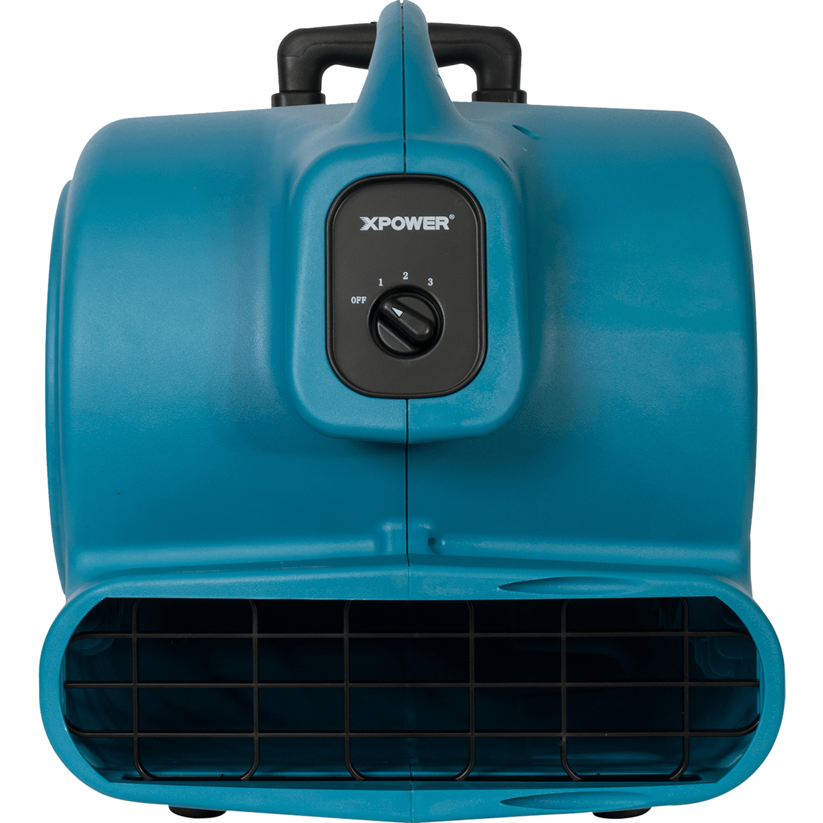 XPOWER 3/4 HP 3200 CFM 3-Speed Air Mover w/Telescopic Handle - Front View