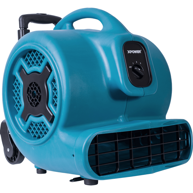 XPOWER 3/4 HP 3200 CFM 3-Speed Air Mover w/Telescopic Handle