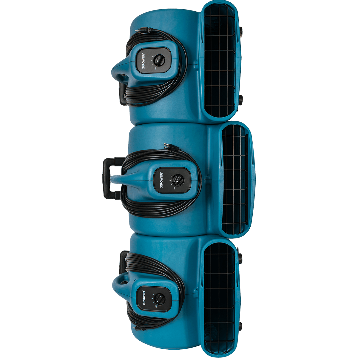 XPOWER 3/4 HP 3200 CFM 3-Speed Air Mover w/Telescopic Handle - Stackable up to 3 units