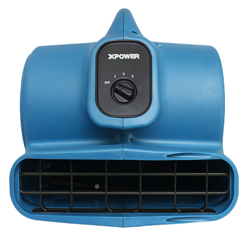 XPOWER P-400 Centrifugal Air Mover Blue - Front