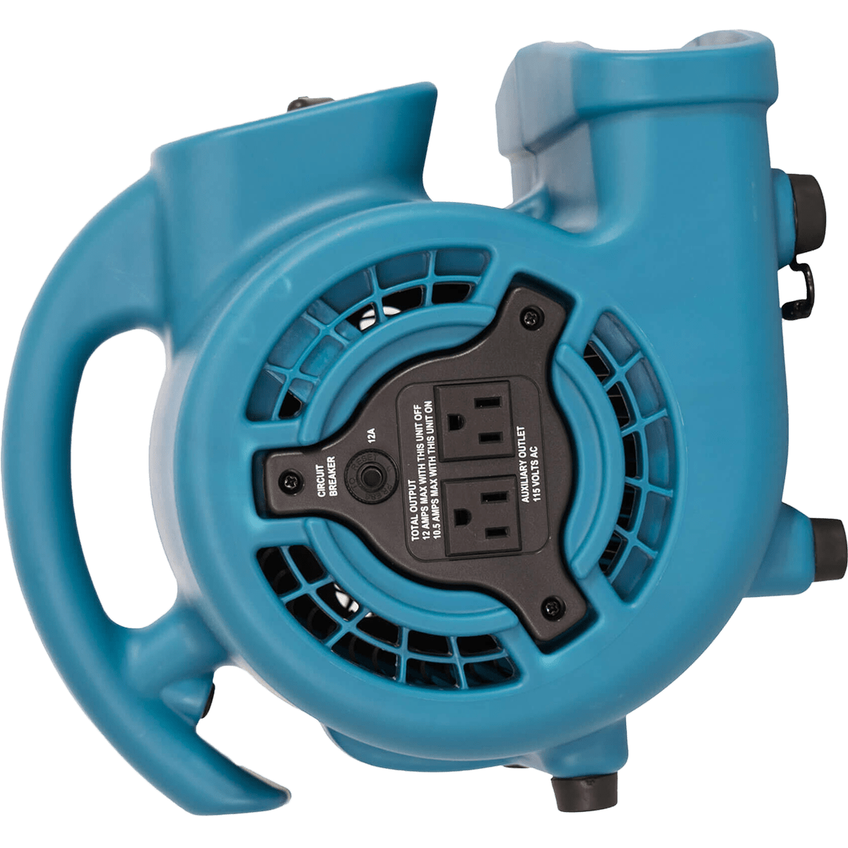 XPOWER P-80A 600 CFM Mini Mighty Air Mover - Blue - Left Angle