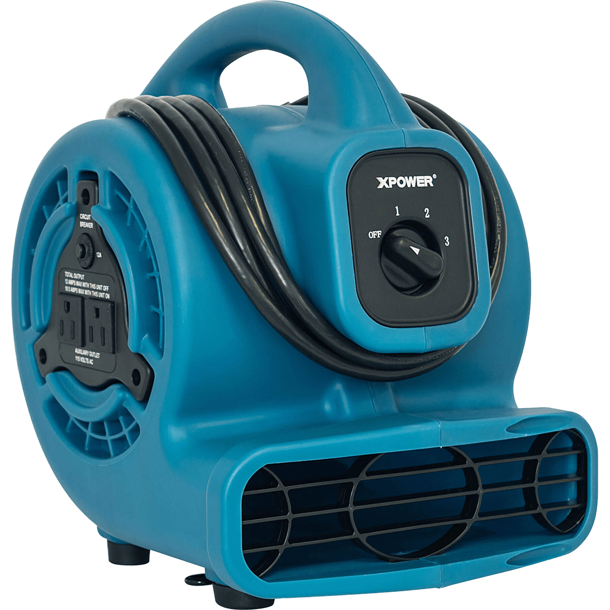 XPOWER P-80A 600 CFM Mini Mighty Air Mover - Blue - Main