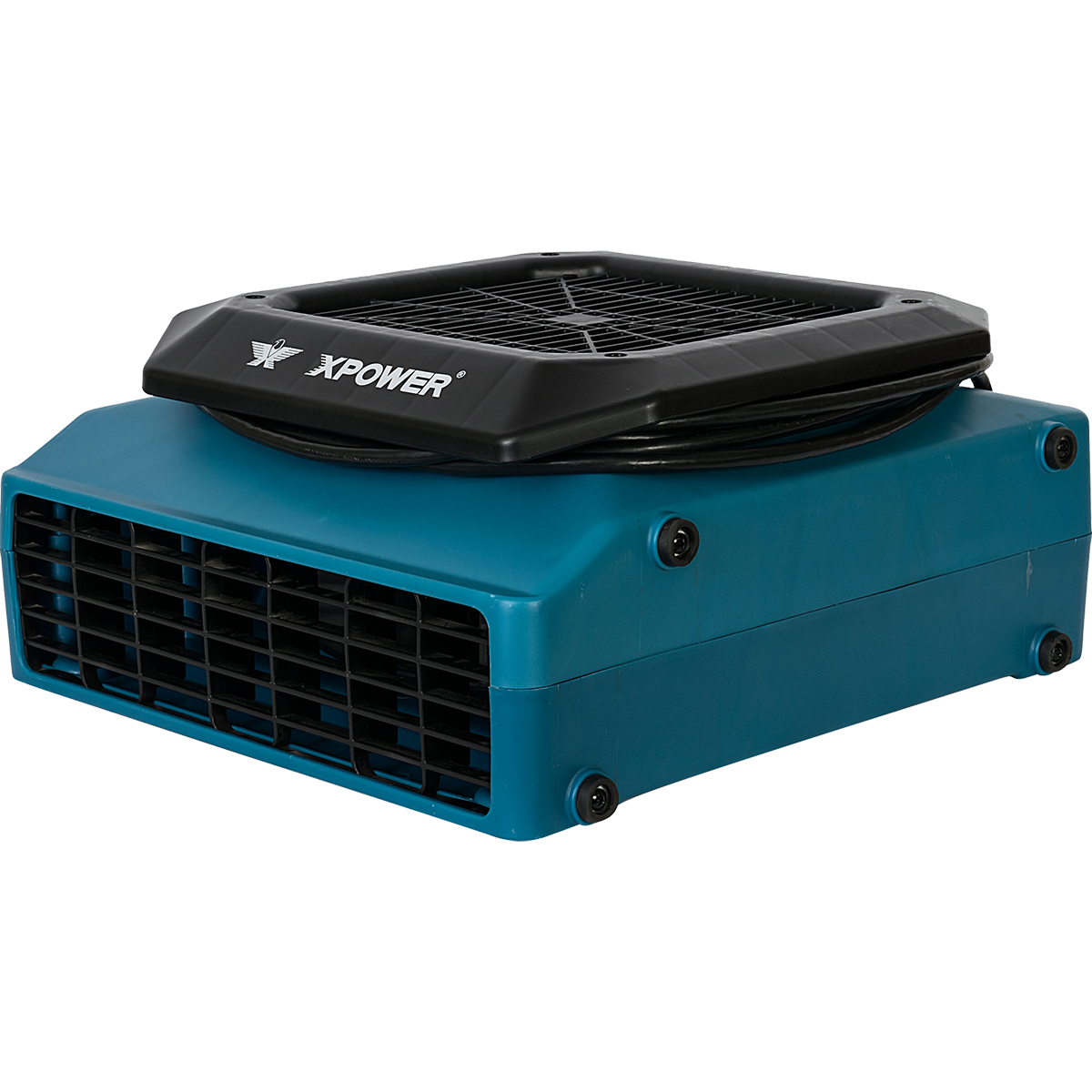 XPOWER 1/3 HP 1050 CFM 3-Speed Low Profile Air Mover - Right Angle