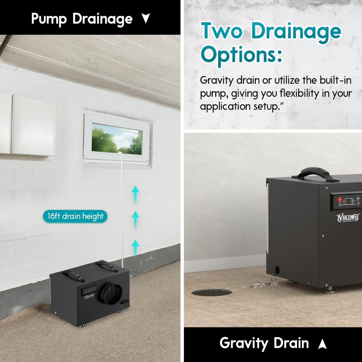 Viking BD-65 Commercial Dehumidifier - Infographic 2