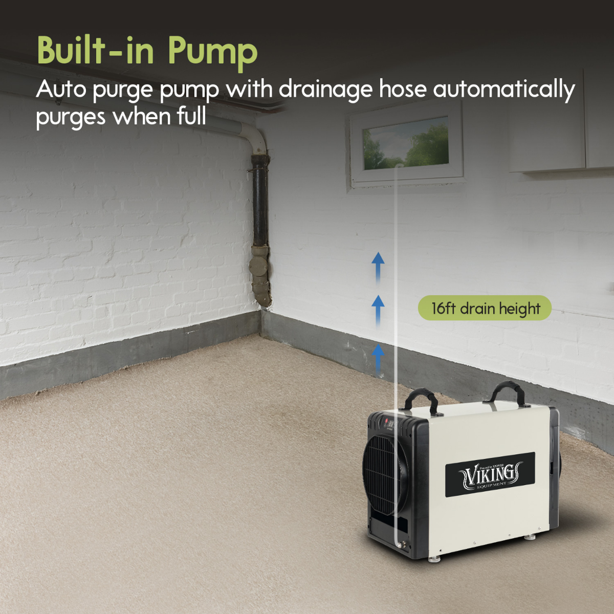 XPOWER Viking BD-90P Commercial Dehumidifier - Infographic 3